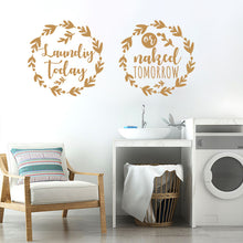 Load image into Gallery viewer, Laundry room wall decals