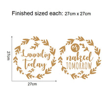 Load image into Gallery viewer, Laundry room wall decals