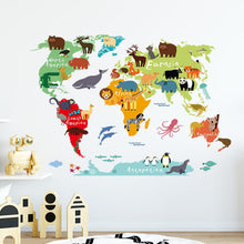 Load image into Gallery viewer, Wall Decal NZ: Kids Cartoon Map