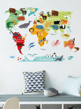 Load image into Gallery viewer, Wall Decal NZ: Kids Cartoon Map