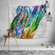 Load image into Gallery viewer, Tapestry : Brick Wall with colour stripes (150×200cm)