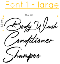 Load image into Gallery viewer, Labels : Bathroom x 3 (NZ Custom Stickers)