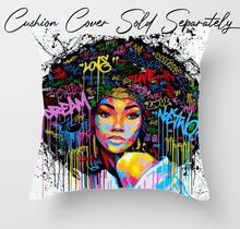 Load image into Gallery viewer, Tapestry : Graffiti Woman White - Printed.