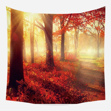 Load image into Gallery viewer, Tapestry: Trees Forest Red - 130*150cm