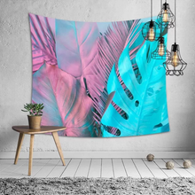 Load image into Gallery viewer, Tapestry : Leaves Pink & Teak (150×200cm)