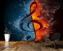 Load image into Gallery viewer, Tapestries & Wall Hangings NZ: Water & Fire Music Note