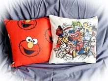 Load image into Gallery viewer, Tuwalu cushion cover for New Zealand homes - Elmo muppet Sesame street