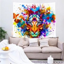 Load image into Gallery viewer, Tapestry : Tiger Bright Colours - Printed