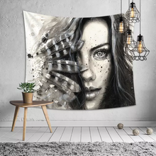 Load image into Gallery viewer, Tapestry: Woman Feathers
