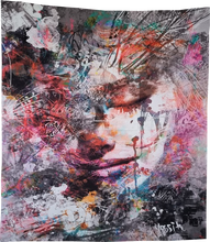 Load image into Gallery viewer, Tapestry: Woman Paintbrush - 150*130cm