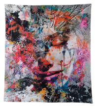 Load image into Gallery viewer, Tapestry: Woman Paintbrush - 150*130cm