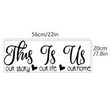 Load image into Gallery viewer, Wall Decal: This is us 2 (20*56cm)
