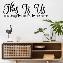 Load image into Gallery viewer, Wall Decal: This is us 2 (20*56cm)

