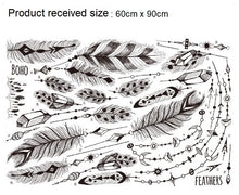 Load image into Gallery viewer, Wall Decals: Feathers black (90*170cm) - now $19.90 (2 left)
