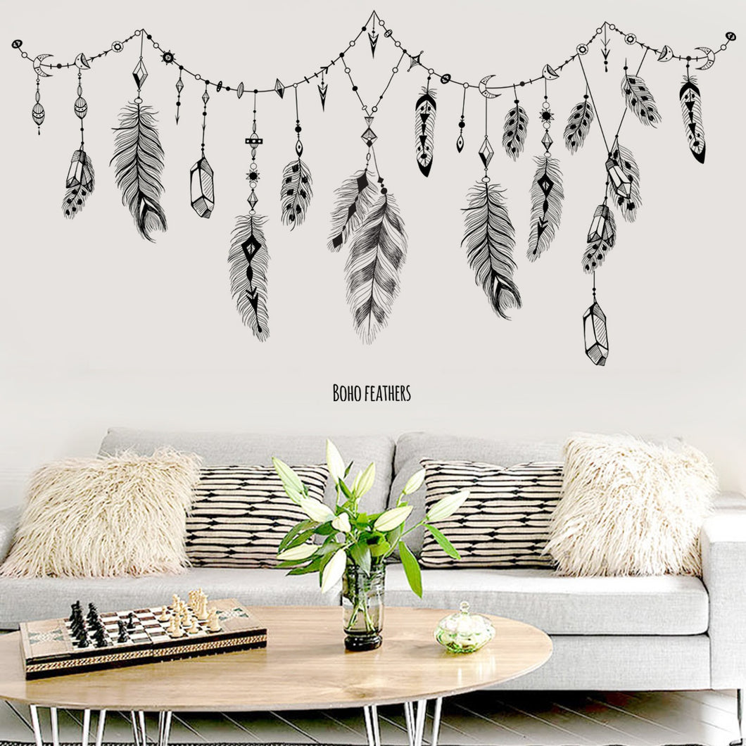 Wall Decals: Feathers black (90*170cm) - now $19.90 (2 left)
