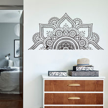 Load image into Gallery viewer, Wall Decals: Mandala Half Black nr2
