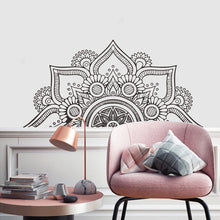 Load image into Gallery viewer, Wall Decals: Mandala Half Black nr2
