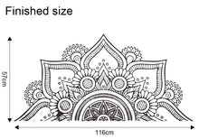 Load image into Gallery viewer, Wall Decals: Mandala Half Black nr2
