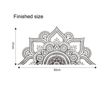 Load image into Gallery viewer, Wall Decals: Mandala Half Black nr2
