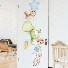 Load image into Gallery viewer, Wall Decals: Dino &amp; Kid (180*50cm)
