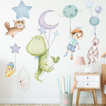Load image into Gallery viewer, Wall Decals: Dino &amp; Kid (180*50cm) - now $19.90
