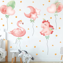 Load image into Gallery viewer, Wall Decals: Flamingo &amp; Unicorn (133*119cm) - now $19.90
