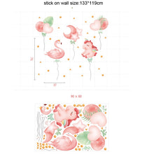 Load image into Gallery viewer, Wall Decals: Flamingo &amp; Unicorn (133*119cm) - now $19.90
