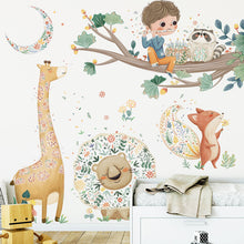 Load image into Gallery viewer, Wall Decals: Boy with Animals (77*88cm) - now $19.90
