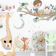 Load image into Gallery viewer, Wall Decals: Boy with Animals (77*88cm) - now $19.90
