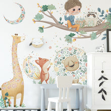Load image into Gallery viewer, Wall Decals: Boy with Animals (77*88cm)
