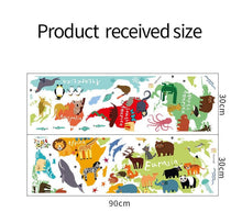 Load image into Gallery viewer, Wall Decal : Kids Cartoon Map (68*69cm).
