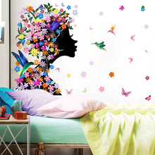 Load image into Gallery viewer, Wall Decals: Flower Hair (60*46cm) - now $19.90 (1 left)
