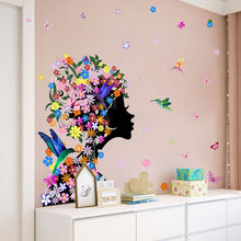 Load image into Gallery viewer, Wall Decals: Flower Hair (60*46cm) - now $19.90 (1 left)
