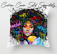 Load image into Gallery viewer, Tapestry : Graffiti Woman White - Printed.
