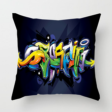 Load image into Gallery viewer, Cushion Cover: Graffiti Grey
