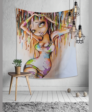 Load image into Gallery viewer, Tapestry : Spray painted Woman - 150*130
