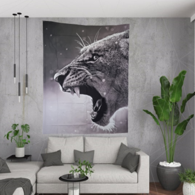 Tapestry : Lioness (150×130cm) - now $17.90 (1 left)