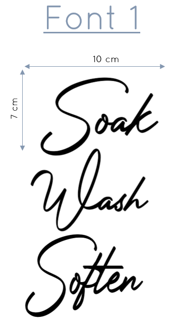 Labels : Laundry x 3