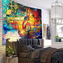 Load image into Gallery viewer, Tapestry : Graffiti Music (130×150 / 150×200 / 180×230cm)
