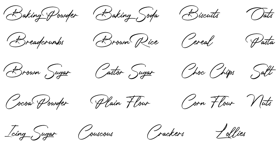 Labels : Medium size - 20 or 30 (2.5 cm high)