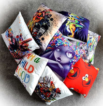 Load image into Gallery viewer, Cushion Cover: Graffiti Grey
