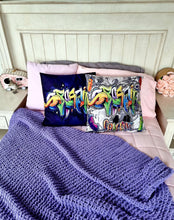 Load image into Gallery viewer, Cushion Cover: Graffiti Grey
