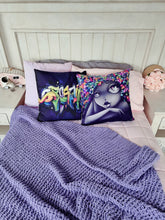 Load image into Gallery viewer, Cushion Cover: Graffiti Grey
