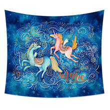 Load image into Gallery viewer, Tapestry : Unicorn Blue - Printed
