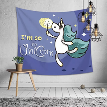 Load image into Gallery viewer, Tapestry : Unicorn, I&#39;m so (Purple)- Printed
